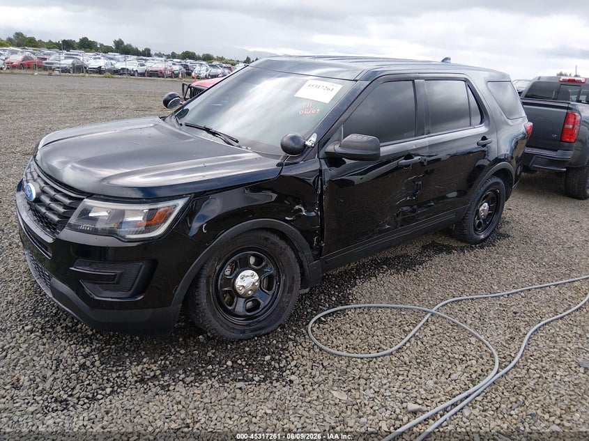 Vin: 1fm5k8ar6hgd07358, lot: 45815187, ford utility police interceptor 20172