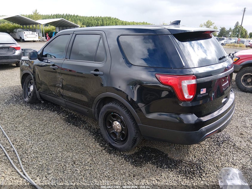 Vin: 1fm5k8ar6hgd07358, lot: 45815187, ford utility police interceptor 20173