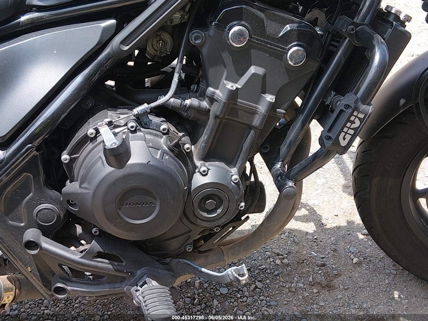 2021 Honda Cmx500 A2 VIN: MLHPC564XM5001708 Lot: 45317298