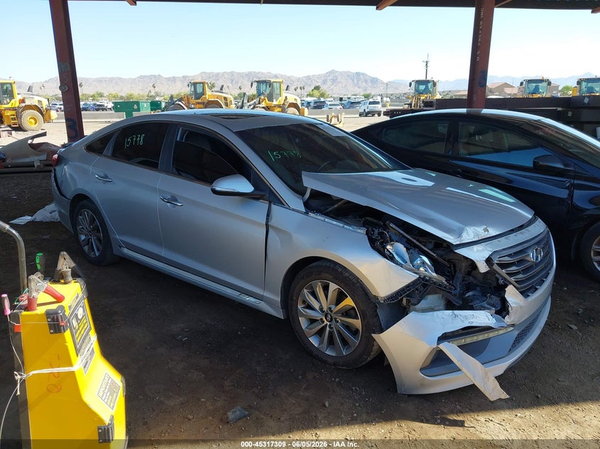 Vin: 5npe34af1hh531360, lot: 45815235, hyundai sonata sport 2017 img_1