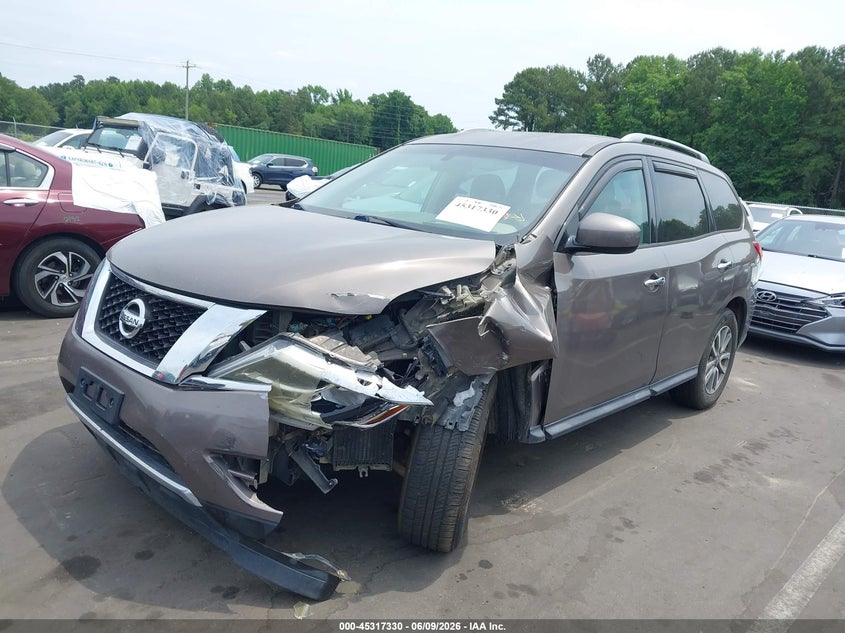 Vin: 5n1ar2mn9ec601730, lot: 45815256, nissan pathfinder sv 20142