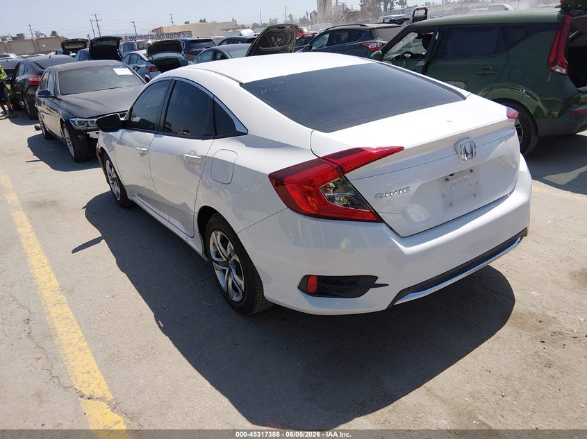 Vin: 2hgfc2f66kh516033, lot: 45815312, honda civic lx 20193