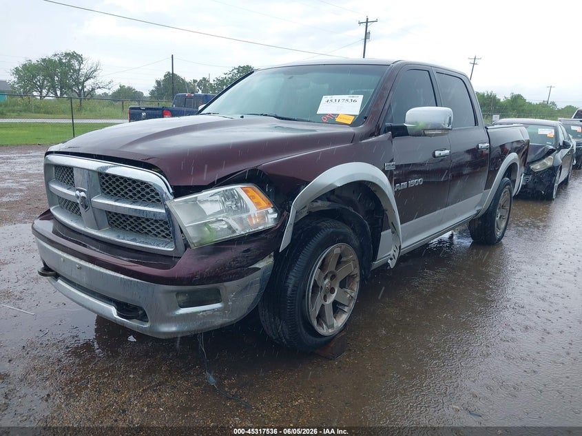 Vin: 1c6rd7nt9cs238744, lot: 45815462, ram 1500 laramie 20122