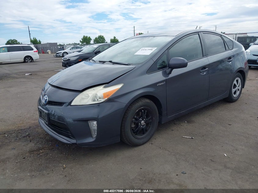 Vin: jtdkn3du1c1593892, lot: 45815522, toyota prius two 20122