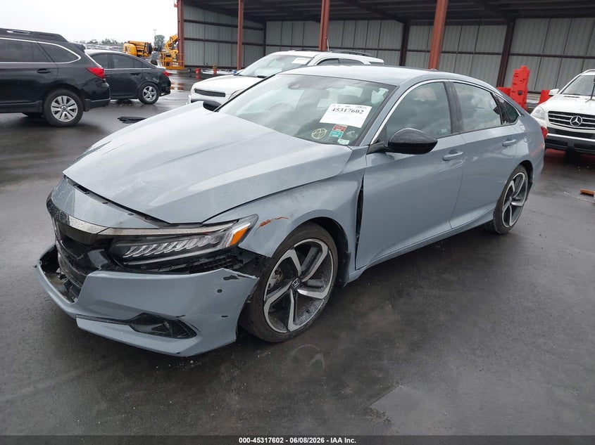 Vin: 1hgcv1f3xna108473, lot: 45815528, honda accord sport 20222