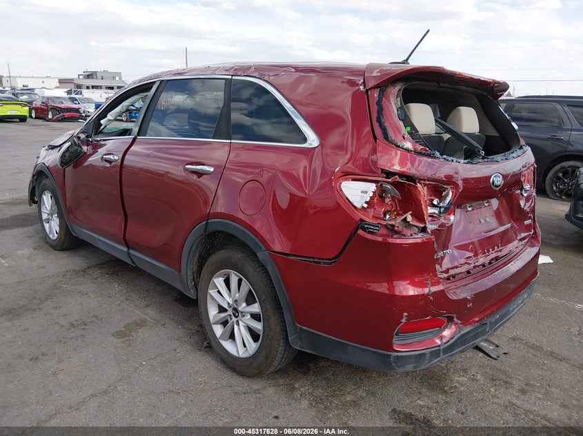 2020 KIA SORENTO auction photo 3