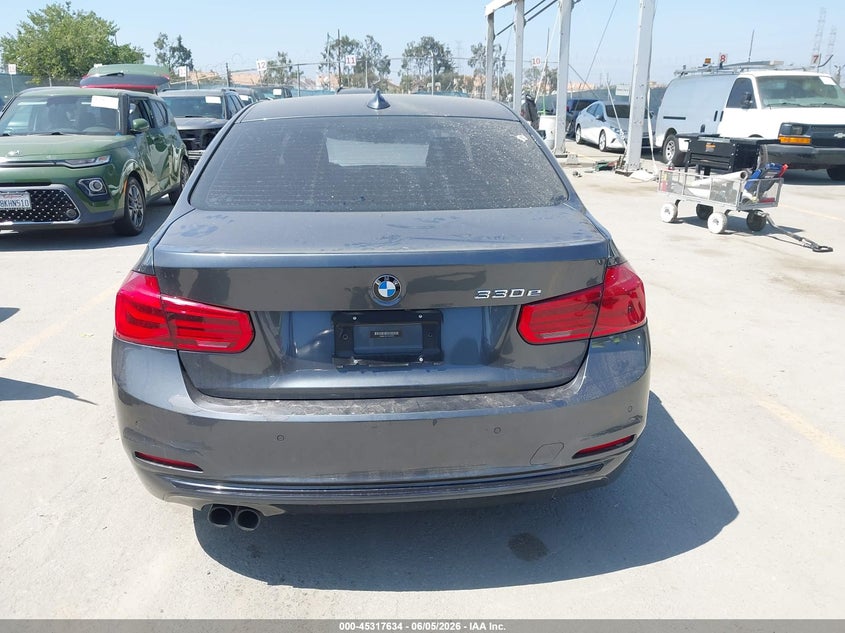 2017 BMW 330E Iperformance VIN: WBA8E1C37HA158726 Lot: 45317634