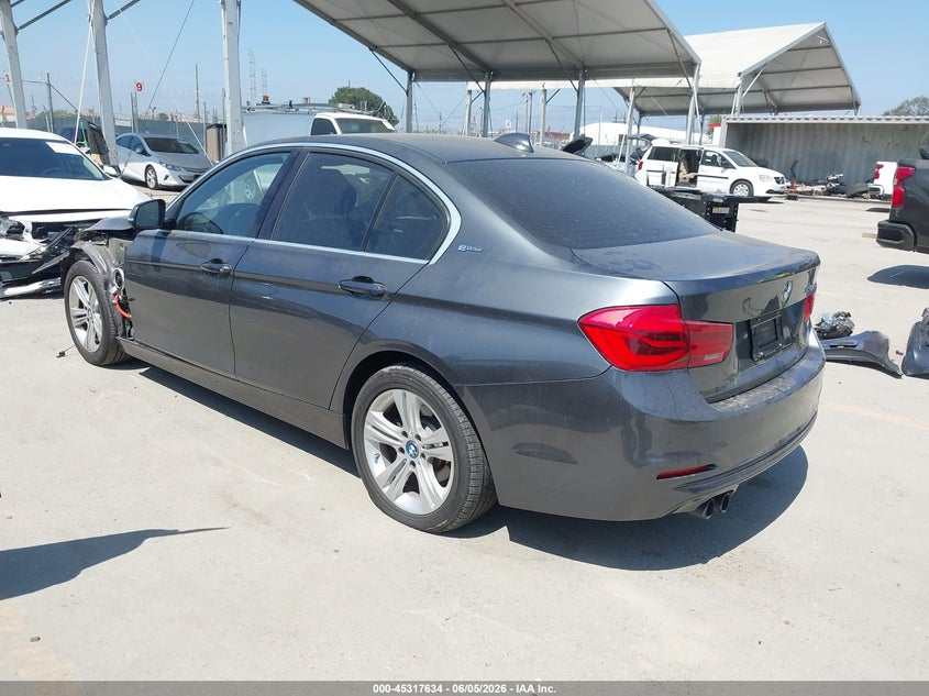 2017 BMW 330E Iperformance VIN: WBA8E1C37HA158726 Lot: 45317634