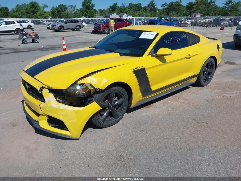 2017 FORD MUSTANG COUPE 3.7L V-6 DOHC, VVT, 300HP