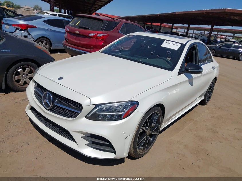 Vin: 55swf8db1ku296975, lot: 45815751, mercedes-benz c 300 20192