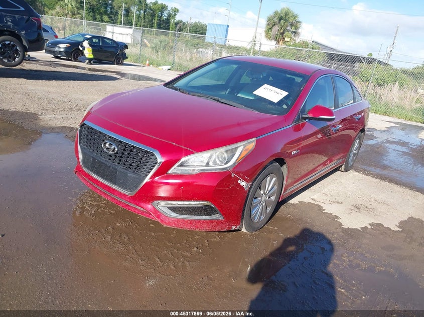 Vin: kmhe24l15ga027609, lot: 45815795, hyundai sonata hybrid se 20162