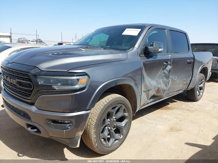 Vin: 1c6rreht4mn711306, lot: 45815847, ram 1500 limited  4x2 5'7 box 20212