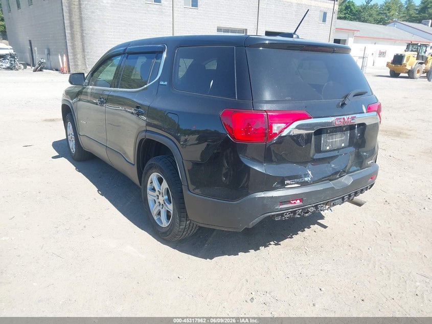 Vin: 1gkknrla9jz218152, lot: 45815888, gmc acadia sle-1 20183