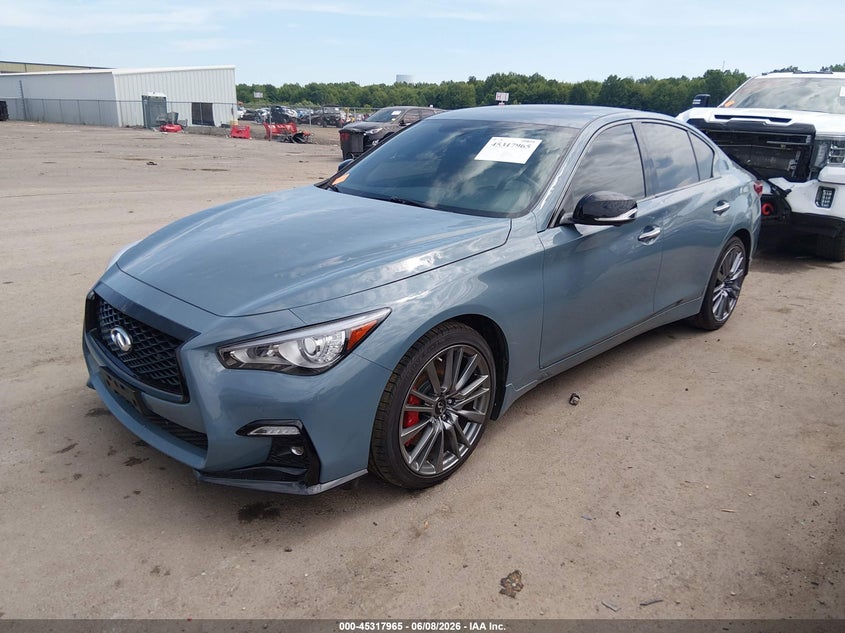 Vin: jn1fv7dr6mm880751, lot: 45815892, infiniti q50 red sport 400 awd 20212
