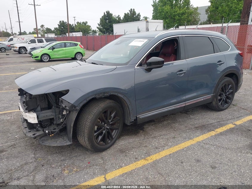Vin: jm3tcady3m0514724, lot: 45815930, mazda cx-9 carbon edition 20212