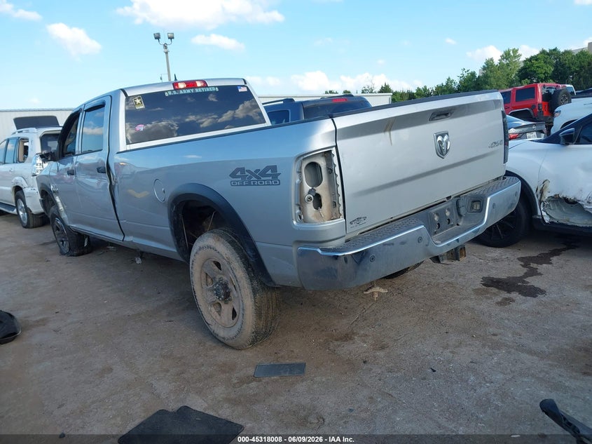 Vin: 3c6ur5hl0jg222397, lot: 45815934, ram 2500 tradesman  4x4 8' box 20183