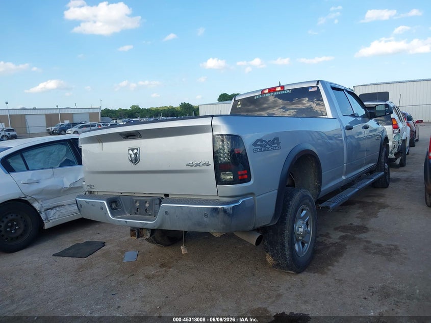 Vin: 3c6ur5hl0jg222397, lot: 45815934, ram 2500 tradesman  4x4 8' box 20184