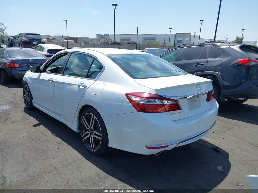 Vin: 1hgcr2f52ha073511, lot: 45815950, honda accord sport 20173