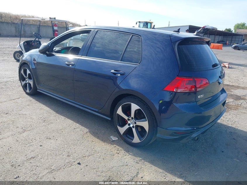 Vin: 3vw4t7au7gm003663, lot: 45815965, volkswagen golf gti s 4-door 20163