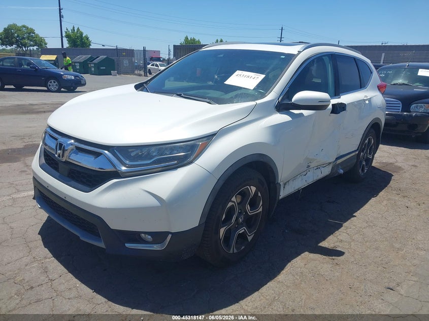 Vin: 2hkrw1h95jh500061, lot: 45816073, honda cr-v touring 20182