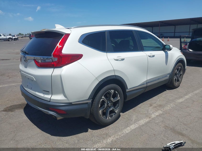 Vin: 2hkrw1h95jh500061, lot: 45816073, honda cr-v touring 20184