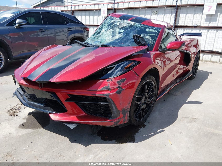 Vin: 1g1yb3d47r5107051, lot: 45816123, chevrolet corvette stingray 20242