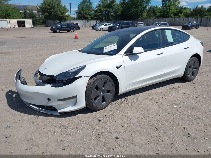 Vin: 5yj3e1ea3pf516189, lot: 45816129, tesla model 3 rear-wheel drive 20232