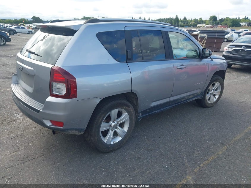Vin: 1c4njdbb0fd316766, lot: 45816156, jeep compass sport 20154