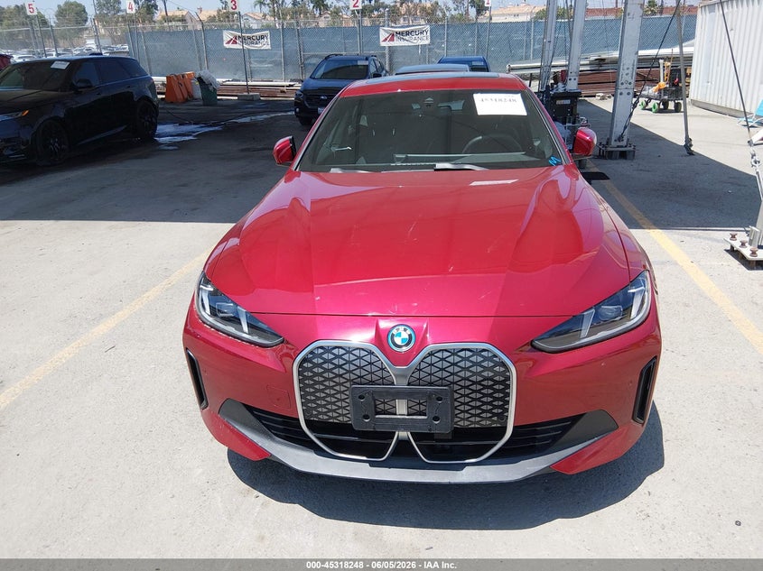 2025 BMW I4 Gran Coupe Edrive40 VIN: WBY23HD04SFU43159 Lot: 45318248