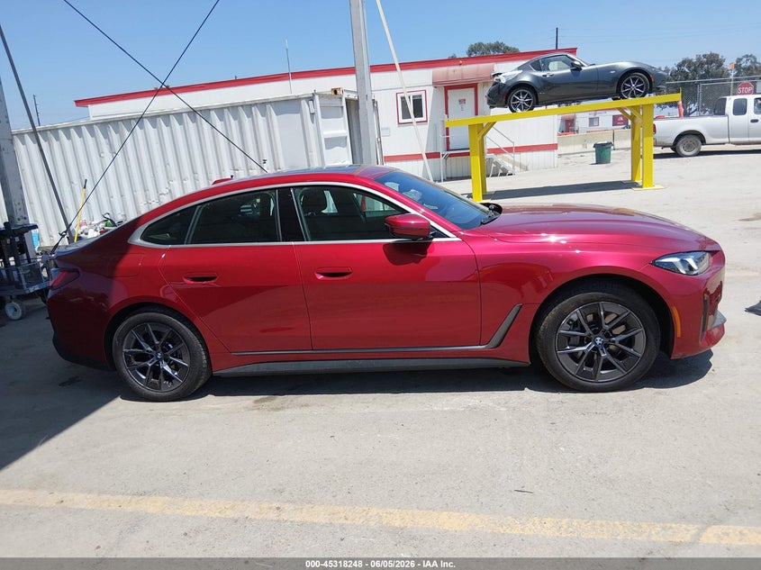 2025 BMW I4 Gran Coupe Edrive40 VIN: WBY23HD04SFU43159 Lot: 45318248