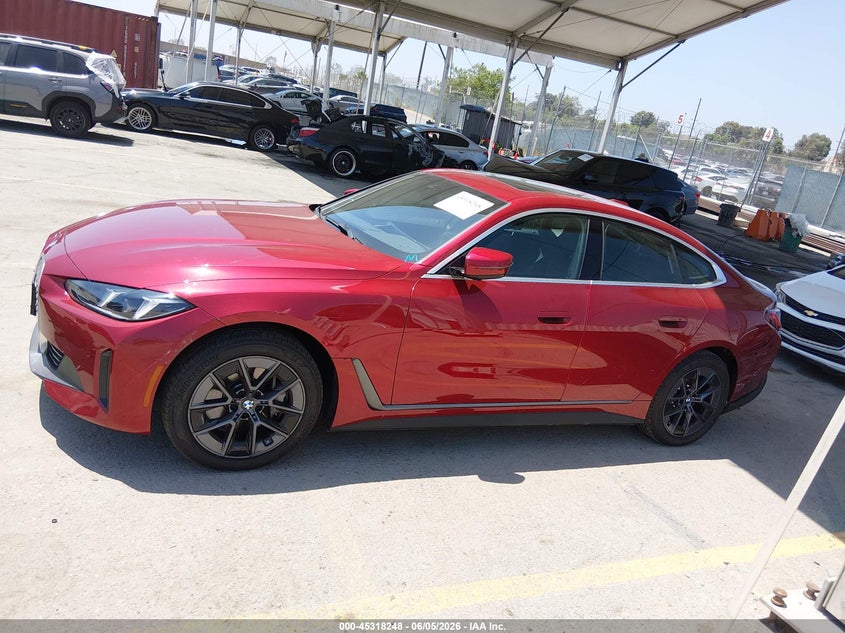 2025 BMW I4 Gran Coupe Edrive40 VIN: WBY23HD04SFU43159 Lot: 45318248