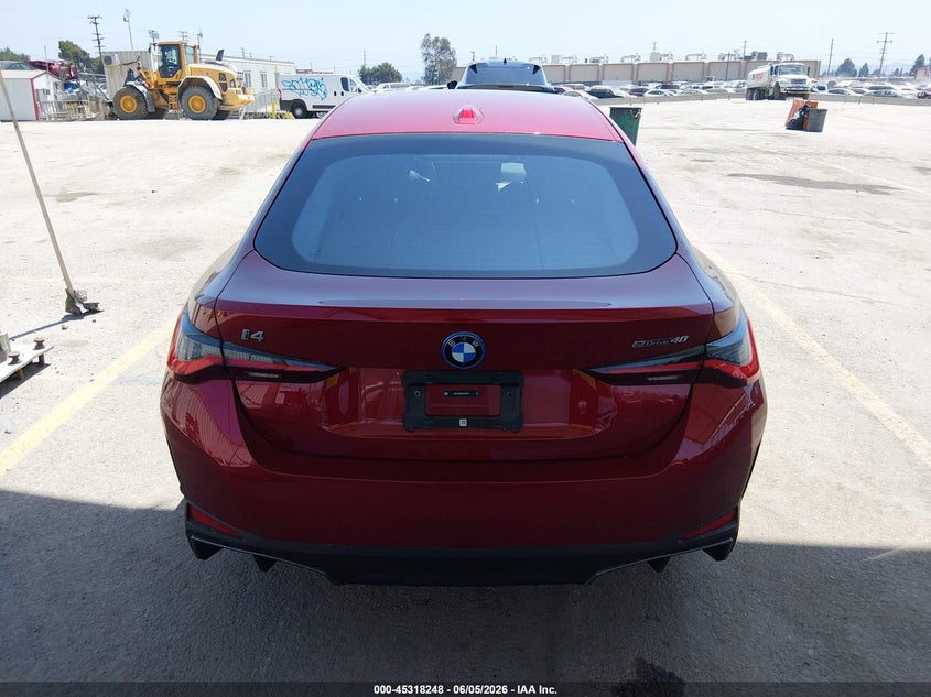 2025 BMW I4 GRAN COUPE ELECTRIC(VIN: WBY23HD04SFU43159