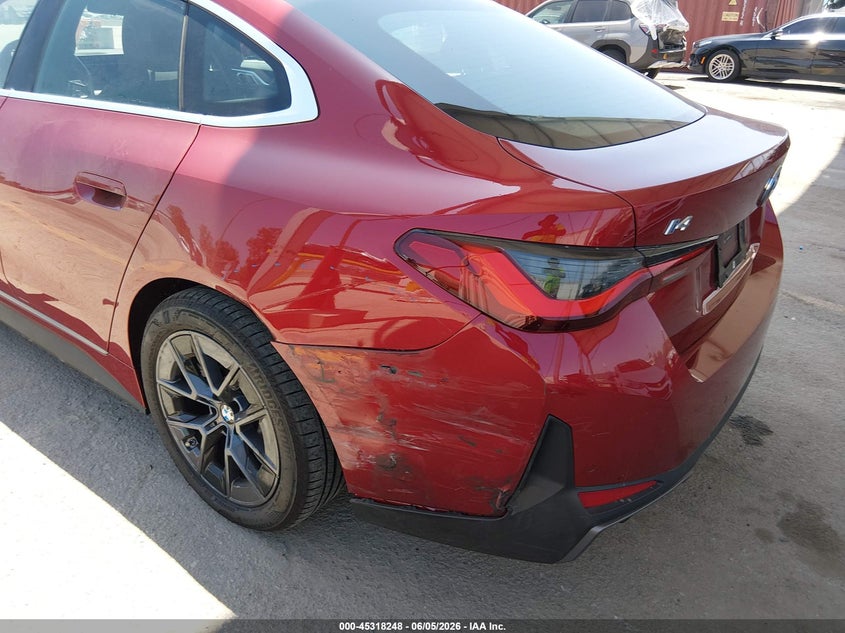 2025 BMW I4 GRAN COUPE auction photo 6