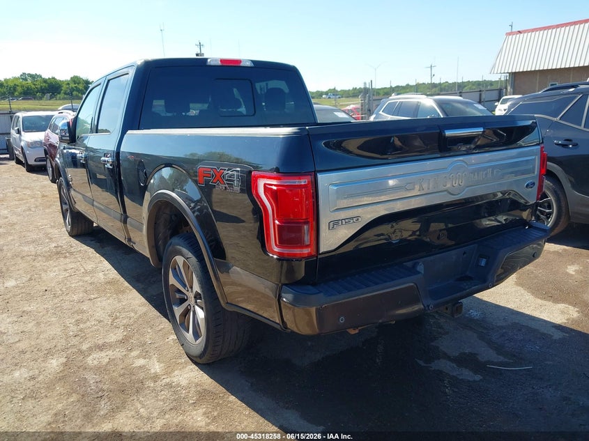 Vin: 1ftfw1eg8gfa71779, lot: 45816184, ford f-150 king ranch 20163