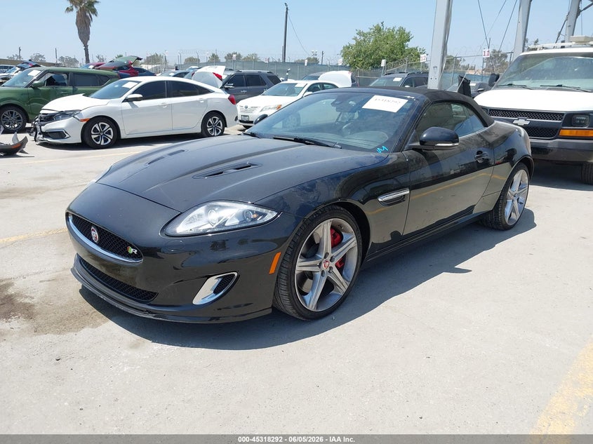 Vin: sajwa4ec3fmb55066, lot: 45816218, jaguar xk xkr 20152
