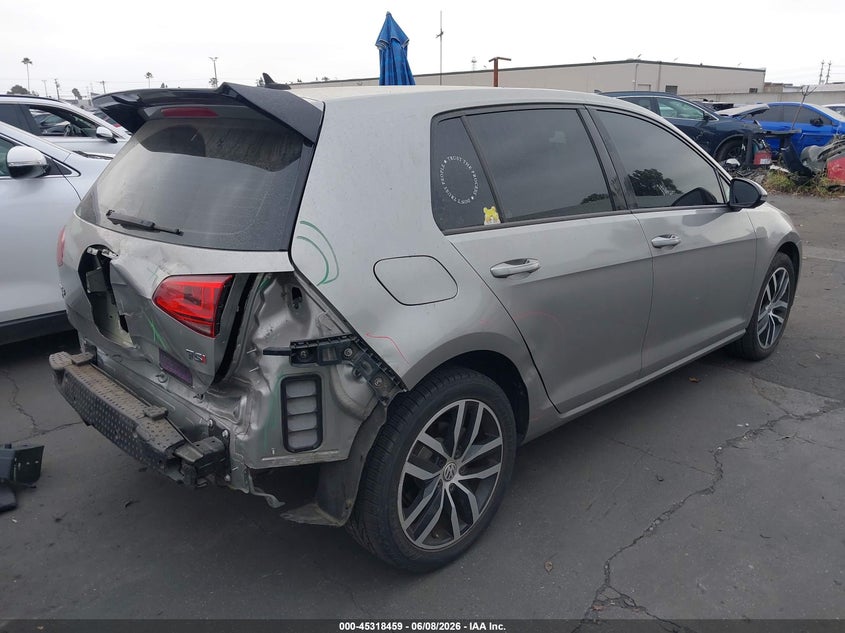 Vin: 3vw217au5gm051658, lot: 45816385, volkswagen golf tsi se 4-door 20164