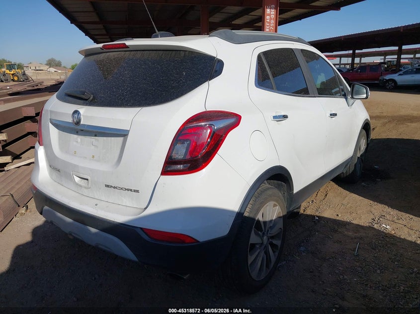 Vin: kl4cjasb8jb690708, lot: 45816498, buick encore preferred 20184
