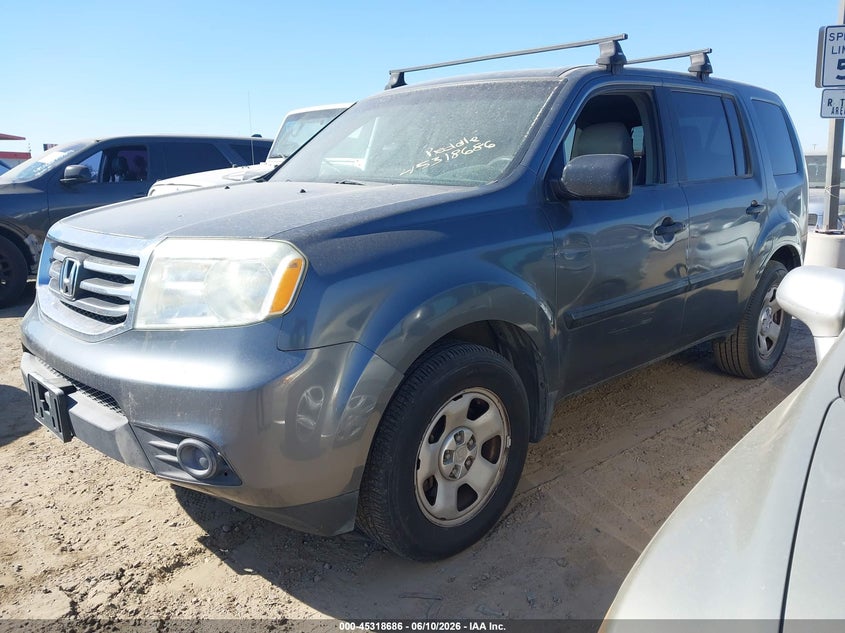2012 Honda Pilot Lx 5FNYF3H24CB003370 photo 1