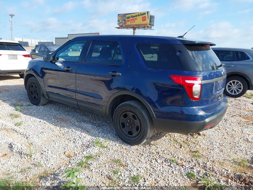 Vin: 1fm5k8arxdgc40726, lot: 45816632, ford utility police interceptor 20133