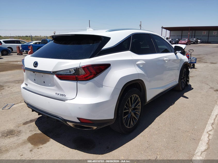 Vin: 2t2yzmda4lc252441, lot: 45816679, lexus rx 350 f sport performance 20204