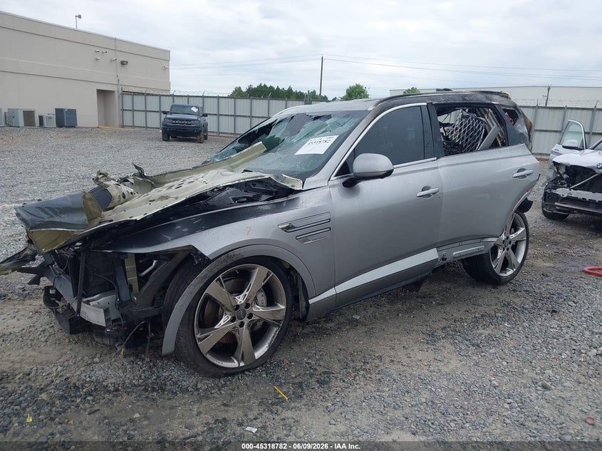 Vin: kmuhcesc8pu143602, lot: 45816708, genesis gv80 3.5t awd 20232