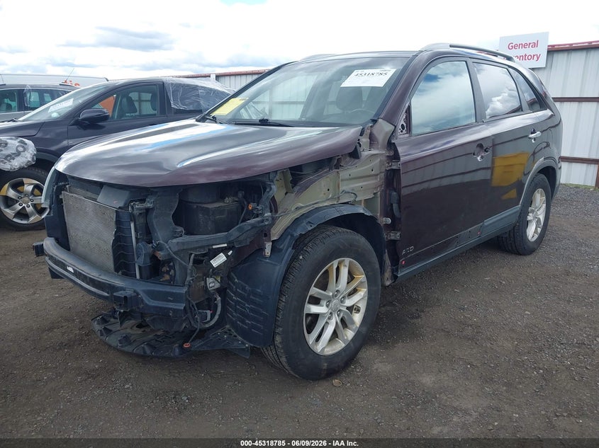 Vin: 5xyktca63eg465734, lot: 45816711, kia sorento lx 20142
