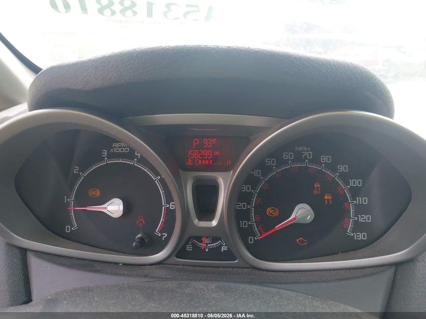 2013 Ford Fiesta Se VIN: 3FADP4EJ3DM153311 Lot: 45318810