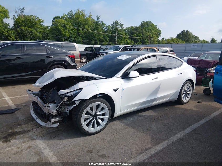 2021 TESLA MODEL 3 auction photo 2