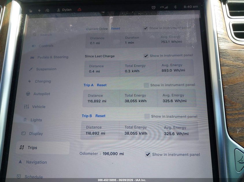 2018 TESLA MODEL S auction photo 7