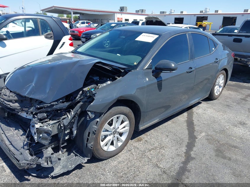 Vin: 4t1daack6su129756, lot: 45816924, toyota camry le 20252