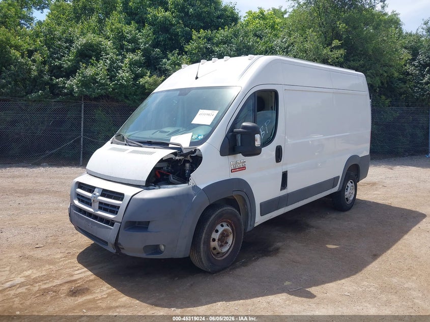 Vin: 3c6trvbg9ee113719, lot: 45816957, ram promaster 1500 20142