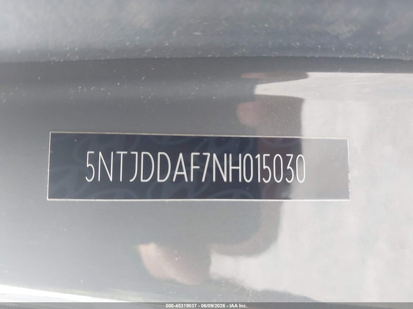 2022 Hyundai Santa Cruz Sel Premium VIN: 5NTJDDAF7NH015030 Lot: 45319037