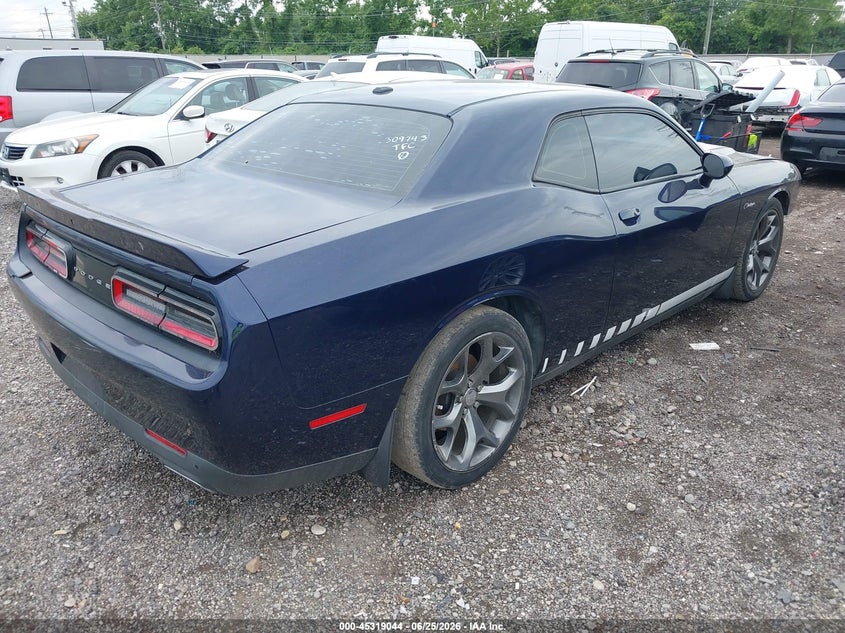 Vin: 2c3cdzag6gh309743, lot: 45816977, dodge challenger sxt 20164