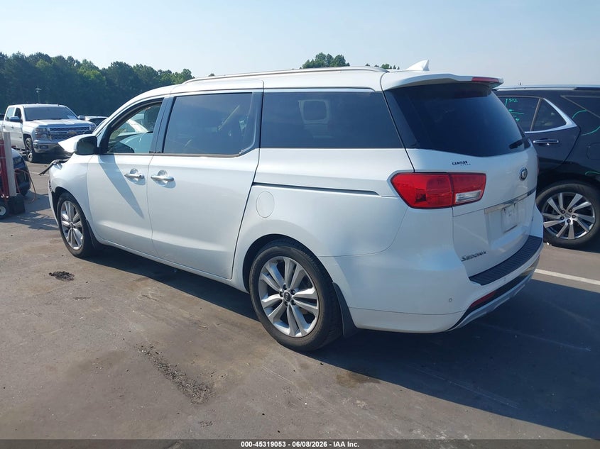 Vin: kndme5c16f6029187, lot: 45816986, kia sedona sx luxury 20153